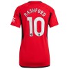 Camiseta de fútbol Manchester United Rashford 10 Primera Equipación 23-24 - Mujer